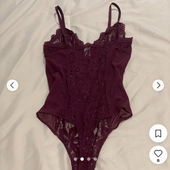 Parade Sweet Romance Lace Bodysuit | Soft Lace (Violette) XL - Picture 7 of 7